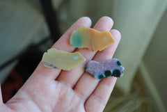 Ocean Jasper carved frogs (Lot H)