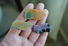 Ocean Jasper carved frogs (Lot H)