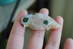 Ocean Jasper carved bird (Large A)