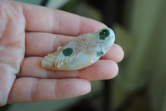 Ocean Jasper carved bird (Large A)
