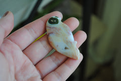 Ocean Jasper carved bird (Large A)