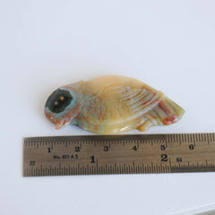 Ocean Jasper carved bird (Large D)
