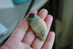 Ocean Jasper carved bird (Large D)
