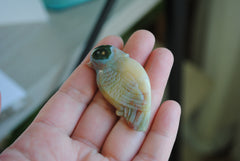Ocean Jasper carved bird (Large D)