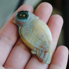 Ocean Jasper carved bird (Large D)
