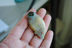 Ocean Jasper carved bird (Large D)