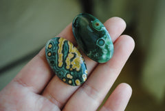 Ocean Jasper 35x20mm oval cabochons (Lot AA)