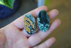 Ocean Jasper 35x20mm oval cabochons (Lot AA)