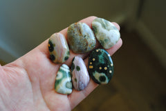 Ocean Jasper freeform cabochons (Lot D)