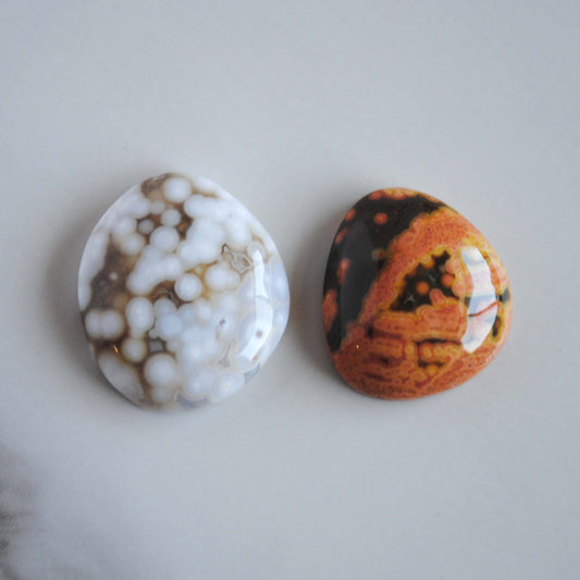 Ocean Jasper freeform cabochons