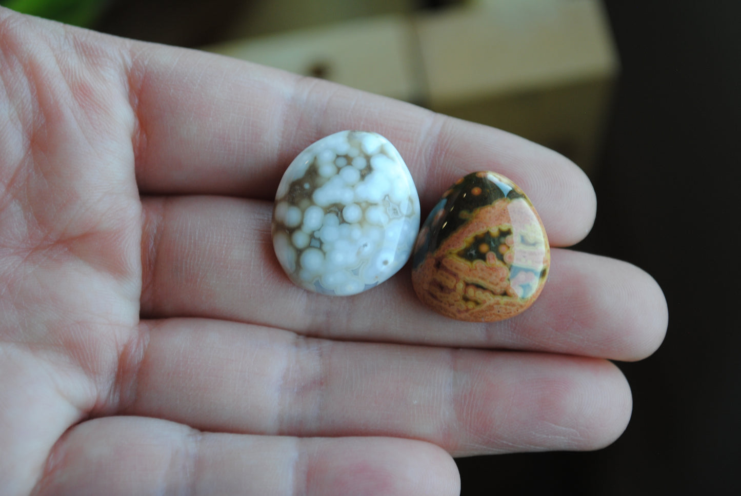 Ocean Jasper freeform cabochons
