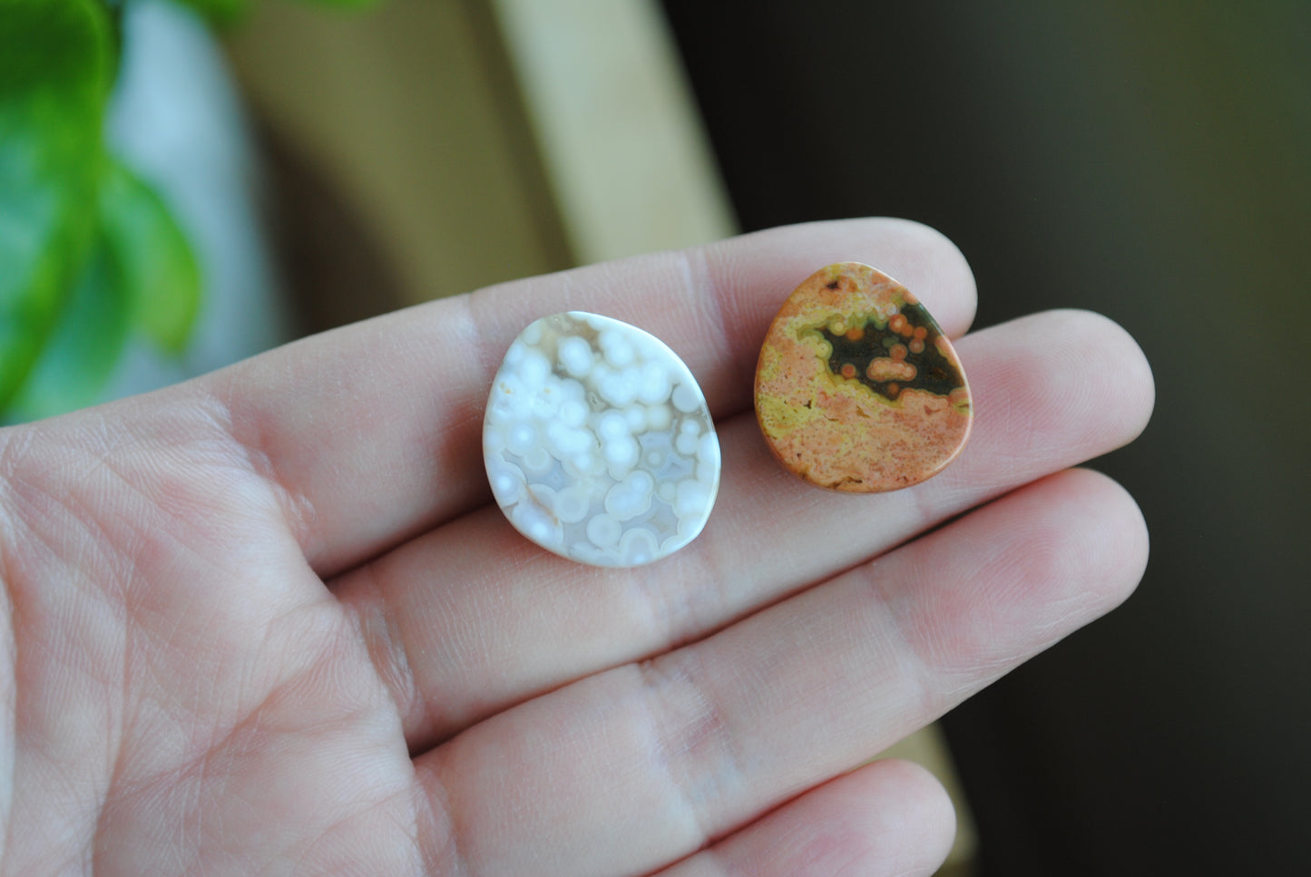 Ocean Jasper freeform cabochons