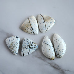 Dalmatian opal cabochons