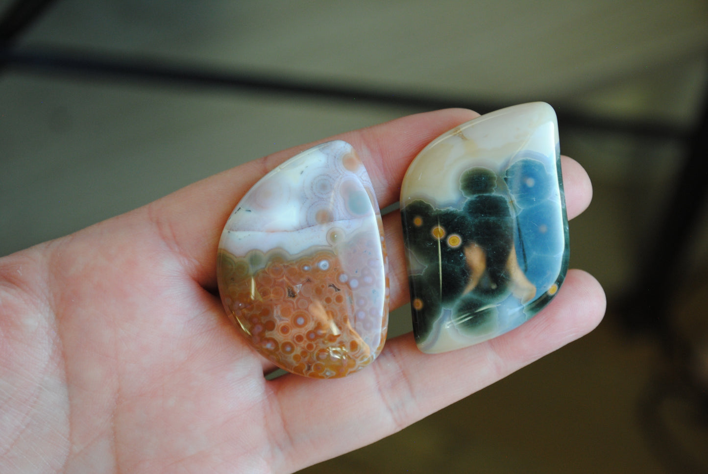 Ocean Jasper freeform cabochons