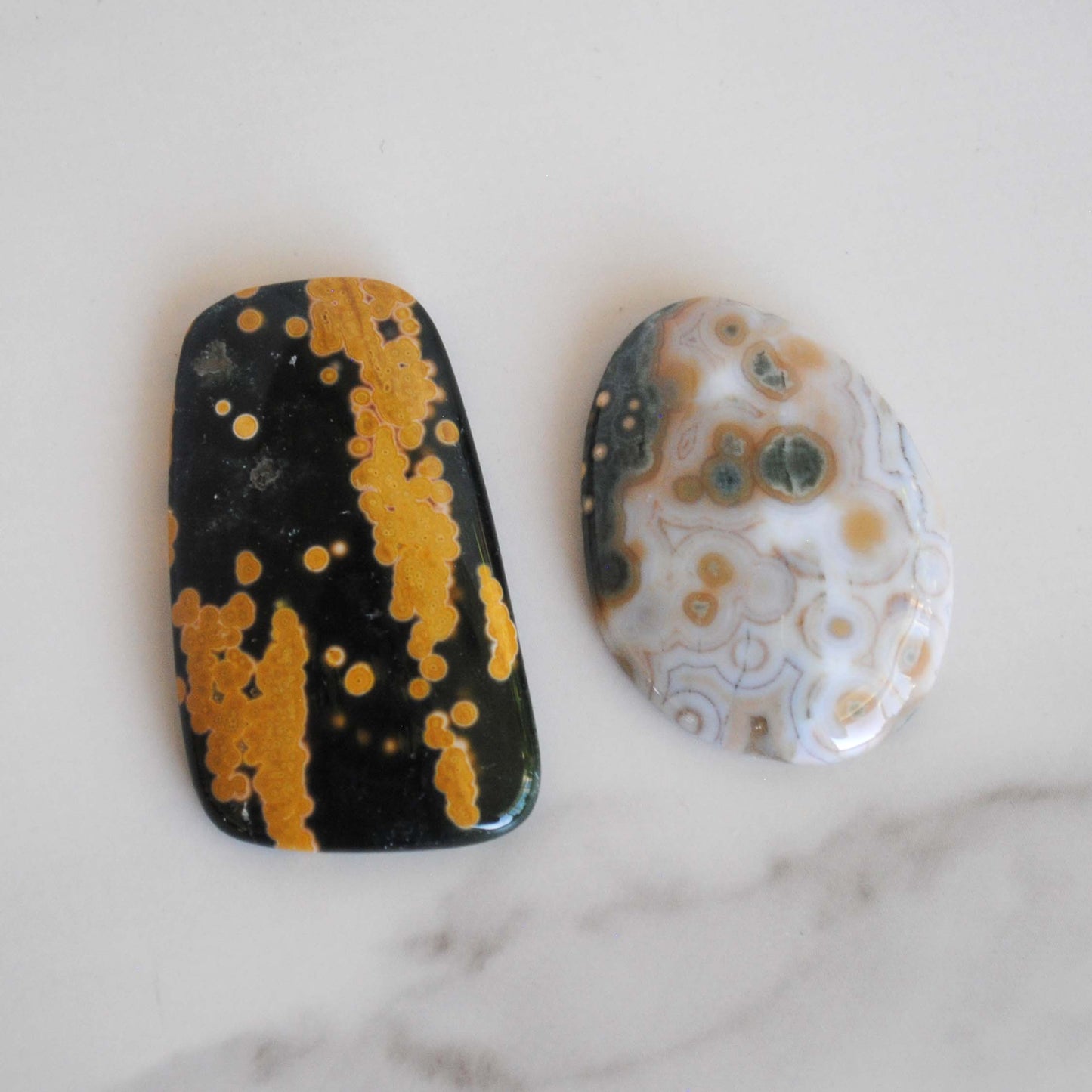 Ocean Jasper freeform cabochons