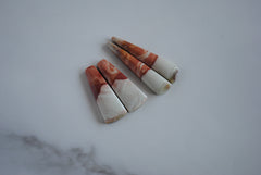 Jasper pair cabochons