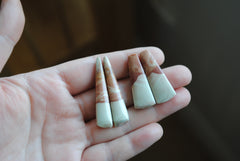 Jasper pair cabochons