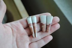 Jasper pair cabochons