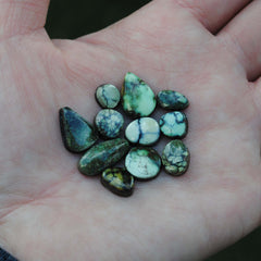 Damele variscite cabochons (Lot A)