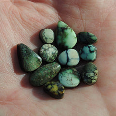 Damele variscite cabochons (Lot A)