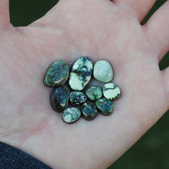 Damele variscite cabochons (Lot B)