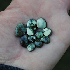 Damele variscite cabochons (Lot B)