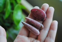 Rhodonite and Rhodochrosite cabochons