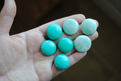 Amazonite cabochons