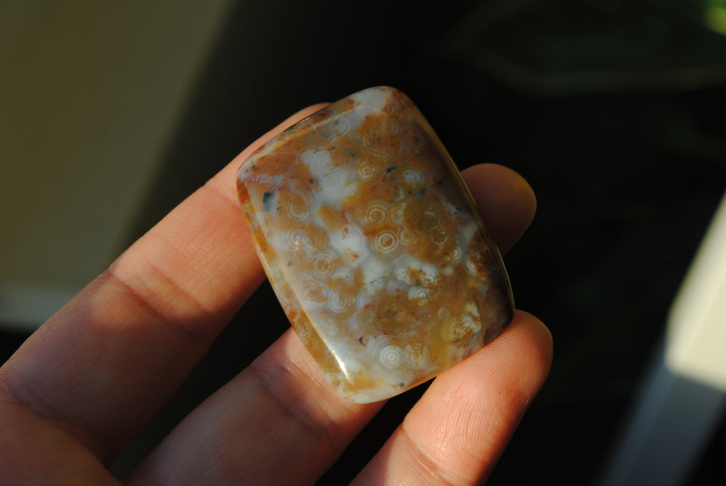 Rectangle 40x30mm Ocean Jasper cabochon