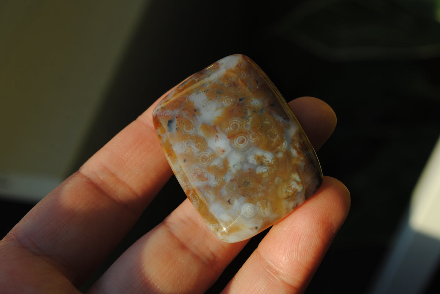 Rectangle 40x30mm Ocean Jasper cabochon