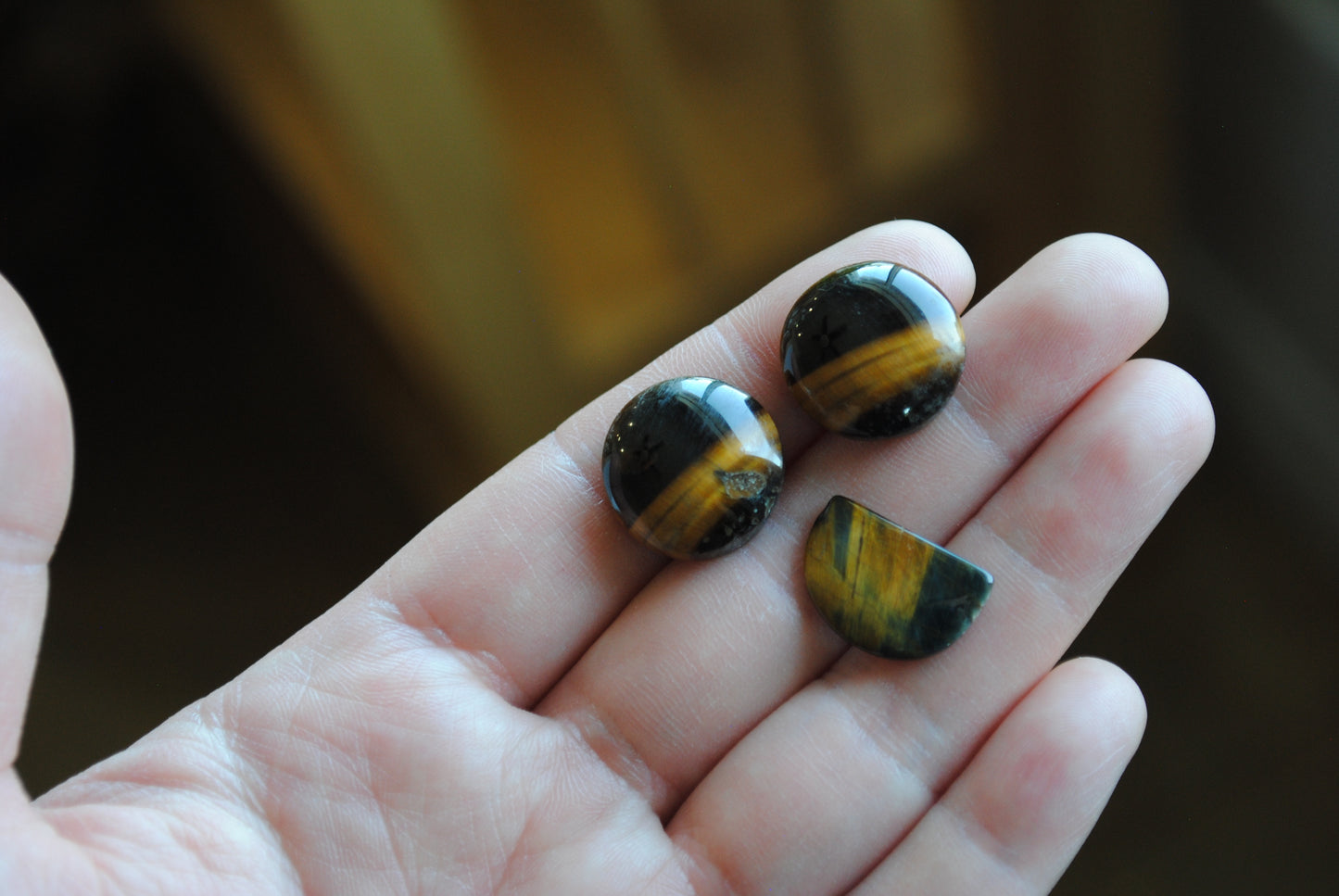 Tigers eye cabochons