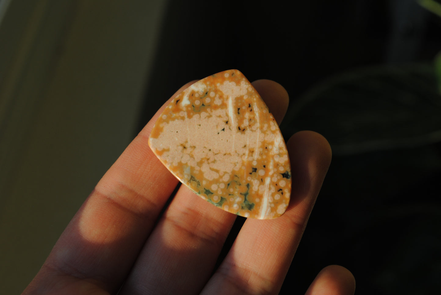 Ocean Jasper 30x40mm shield cabochon