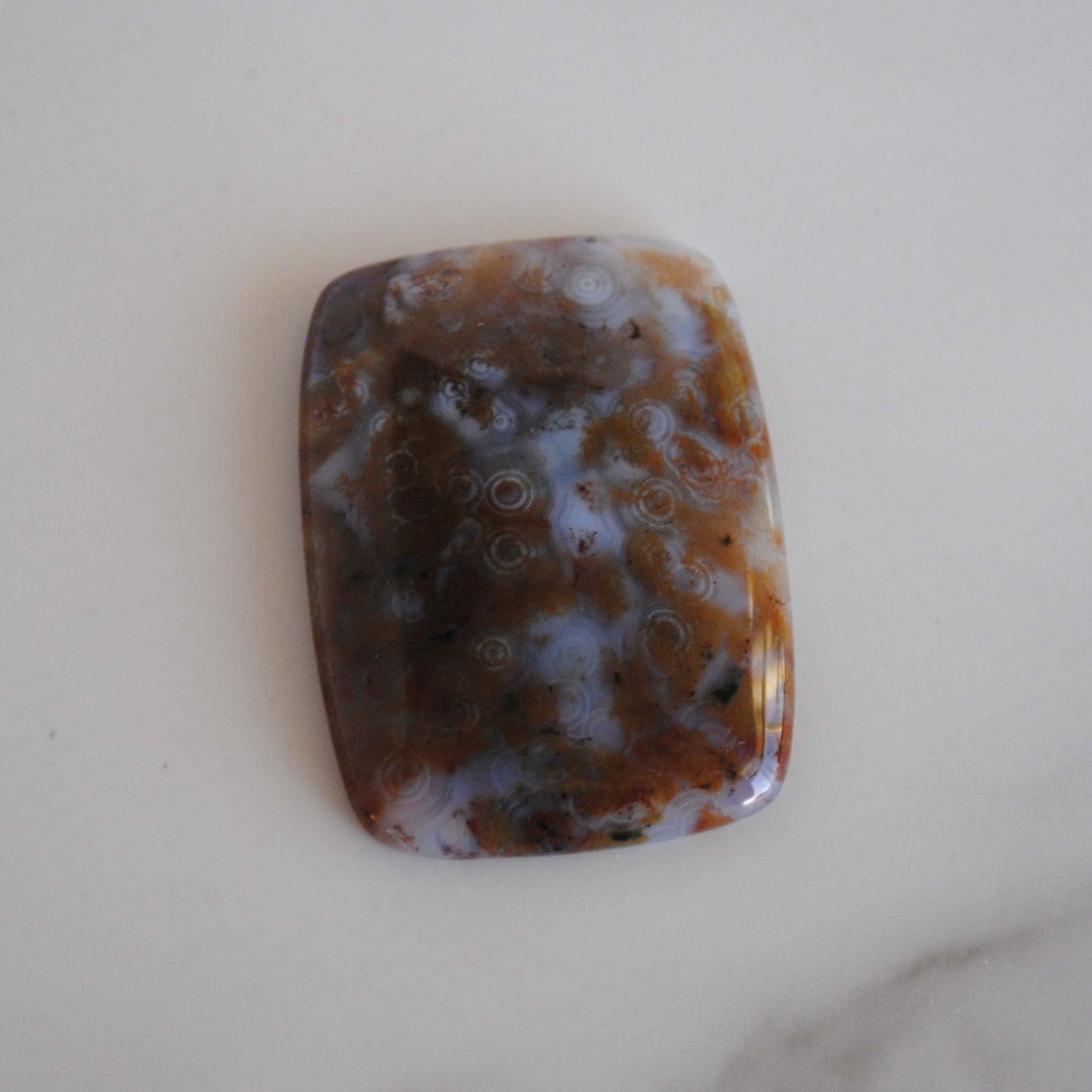 Rectangle 40x30mm Ocean Jasper cabochon