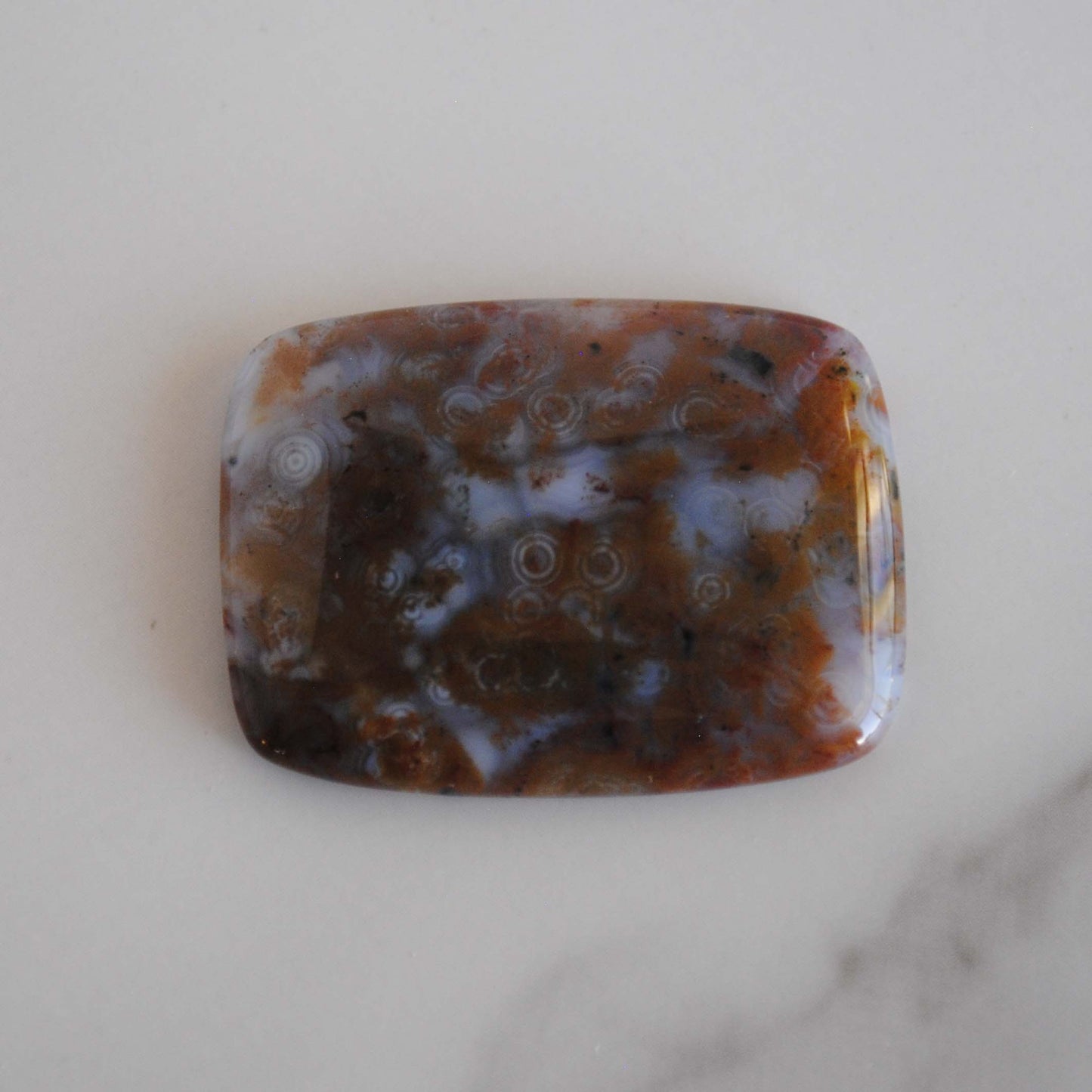 Rectangle 40x30mm Ocean Jasper cabochon