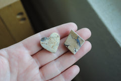 Opalized wood cabochons