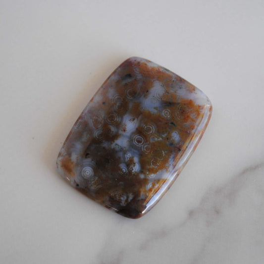 Rectangle 40x30mm Ocean Jasper cabochon