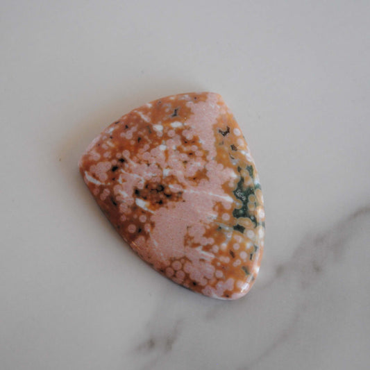 Ocean Jasper 30x40mm shield cabochon