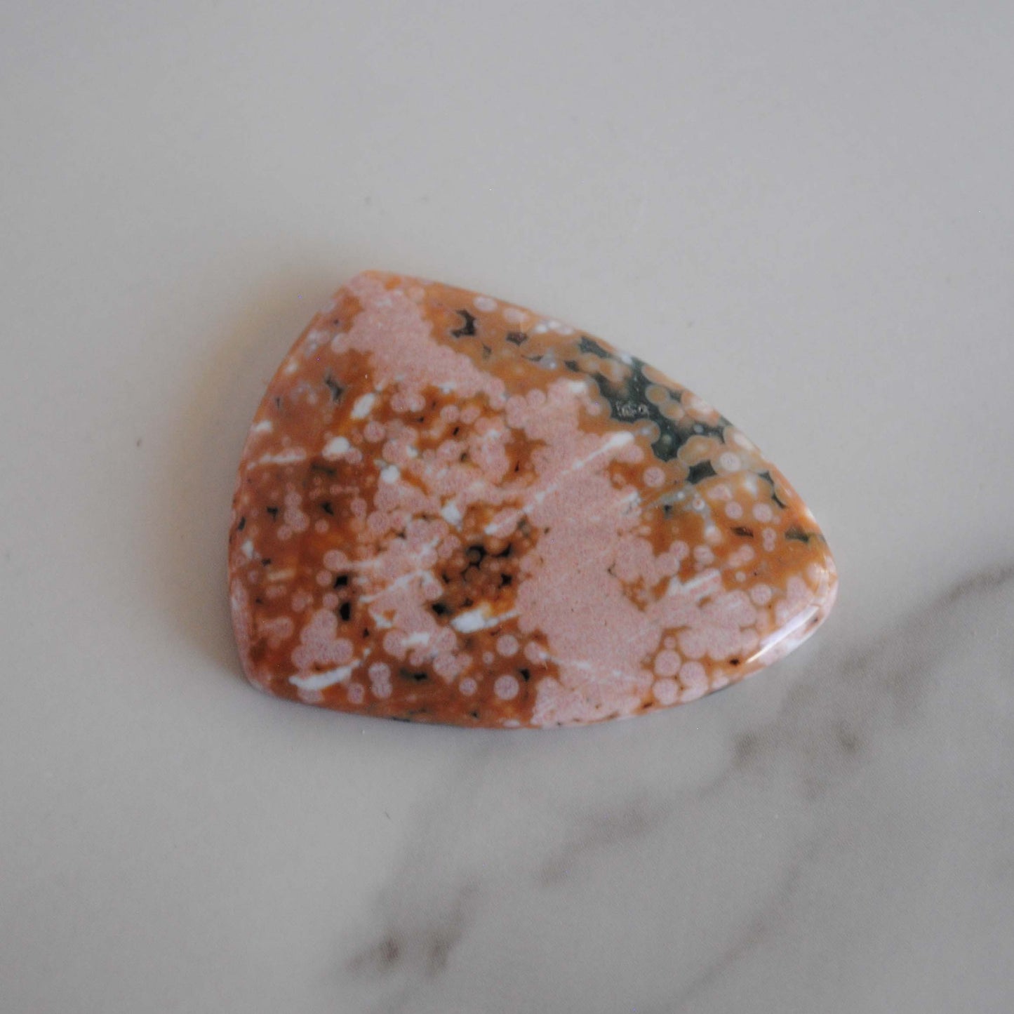 Ocean Jasper 30x40mm shield cabochon