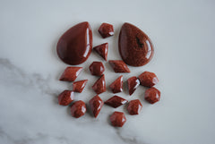 Goldstone cabochons