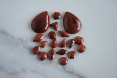 Goldstone cabochons