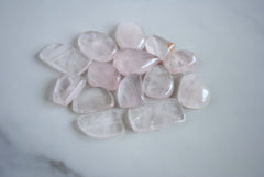 Rose quartz cabochons