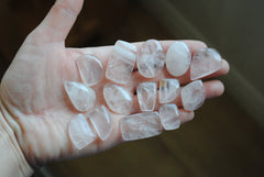 Rose quartz cabochons
