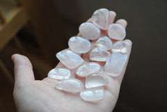 Rose quartz cabochons