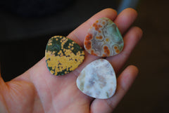 30mm trillion Ocean Jasper cabochons (Lot aa)
