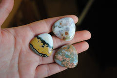 30mm trillion Ocean Jasper cabochons (Lot bb)