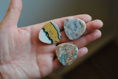 30mm trillion Ocean Jasper cabochons (Lot bb)