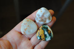 30mm trillion Ocean Jasper cabochons (Lot cc)