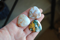 30mm trillion Ocean Jasper cabochons (Lot cc)