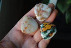 30mm trillion Ocean Jasper cabochons (Lot cc)
