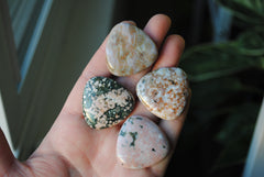 30mm trillion Ocean Jasper cabochons (Lot ff)